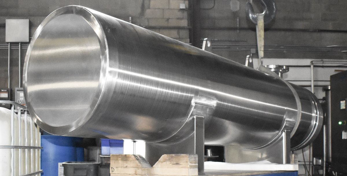 Enerquip_LLC's tweet image. 💡 This project includes 14 purified water and #WaterForInjection (#WFI) heaters. Most were designed as #pharmaceutical-grade units, with 316L stainless steel construction, seamless tubes polished to 20Ra, double tube sheets, and tri-clamp connections. 🔗 enerquip.com/industries/pha…