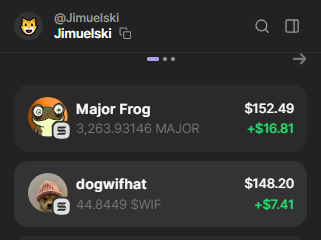 Jimuelski's tweet photo. @CryptoSrm I am holding on to these two coins in my wallet (Ei3ig2rsMxcSFkbx8Uw3nz5torj2keWBSR7oJhKZBwUT) and believing on it. Got only small amount and hoping to soar high. https://t.co/hT7TELSGQV