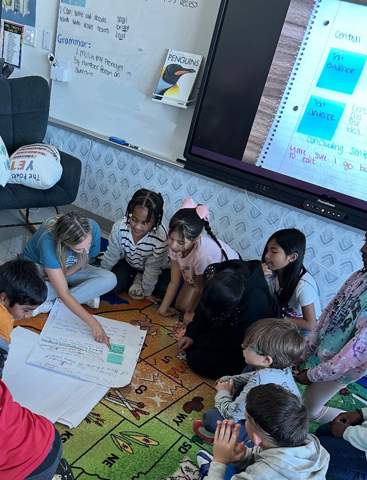 baristondo1's tweet photo. We have started the process of introducing ECR to these 3rd graders. We took time to understand the prompt, looked at some strong examples, and worked with a group to create our own essay! Afterwards, we came together to share our groups work. @UnionParkElem @dentonisd https://t.co/1qhUNWZoVa