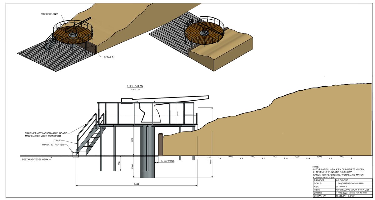 <a href="/CalltoActivism/">CALL TO ACTIVISM</a> Het 8,8 cm SK c/34 kanon dat in 1996 werd geborgen van de Vp 1110 'Hermann Hinrich' is afgelopen week naar Bunkermuseum Wn 12H overgebracht. Daar worden voorbereidingen getroffen om het een plek te geven op de appelplaats. Meer via  flic.kr/p/2qvstbP