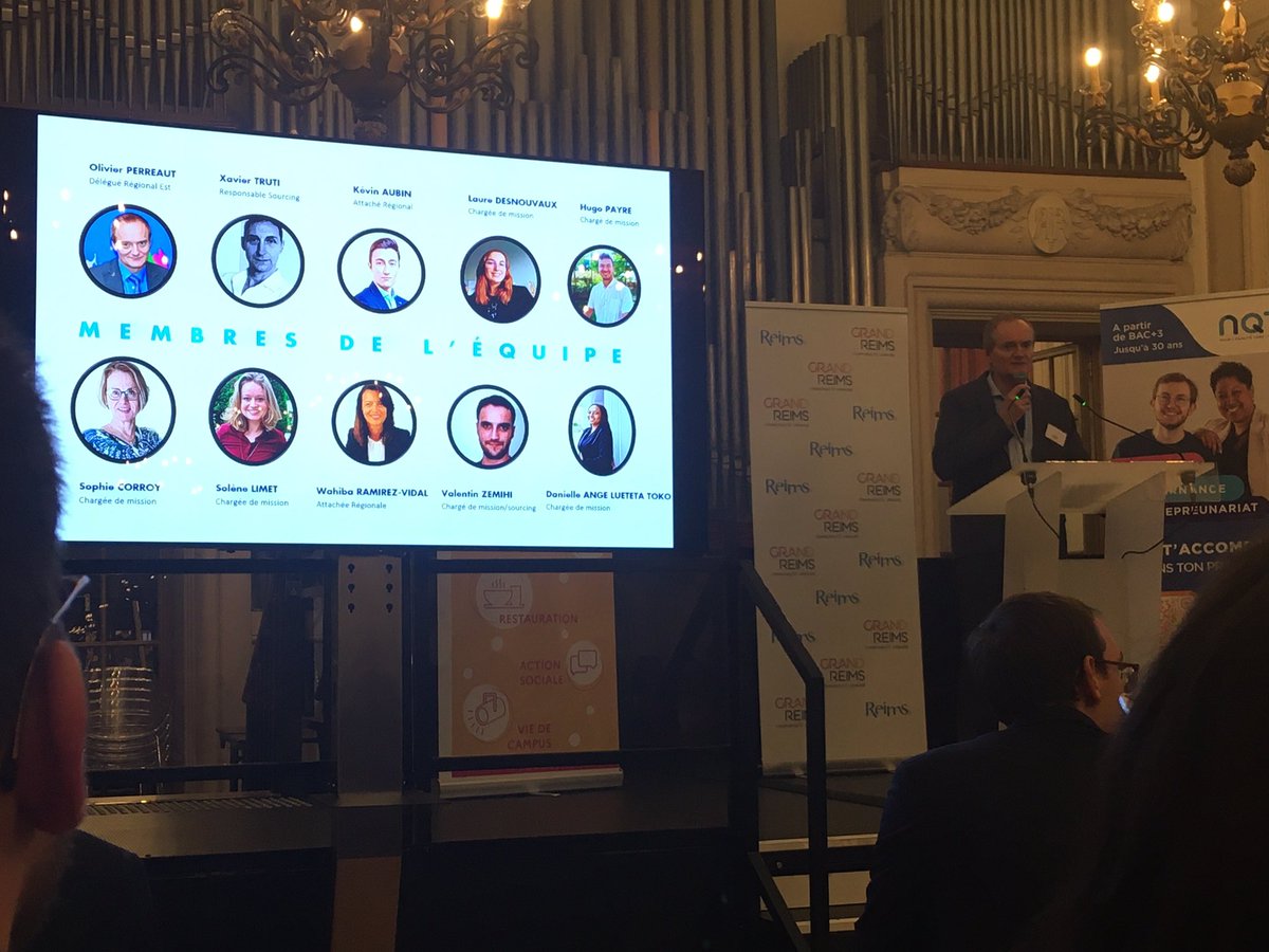 [insertion pro]
Le <a href="/sae_URCA/">Service d'Accompagnement des Étudiants - URCA</a> participe a l’after-work de notre partenaire <a href="/NQTasso/">NQT</a>. Merci à la <a href="/VilledeReims/">Ville de Reims</a> de nous accueillir et de la présence du sous-préfet. 
#insertionPRO #URCA
Nos quartiers ont du talent !