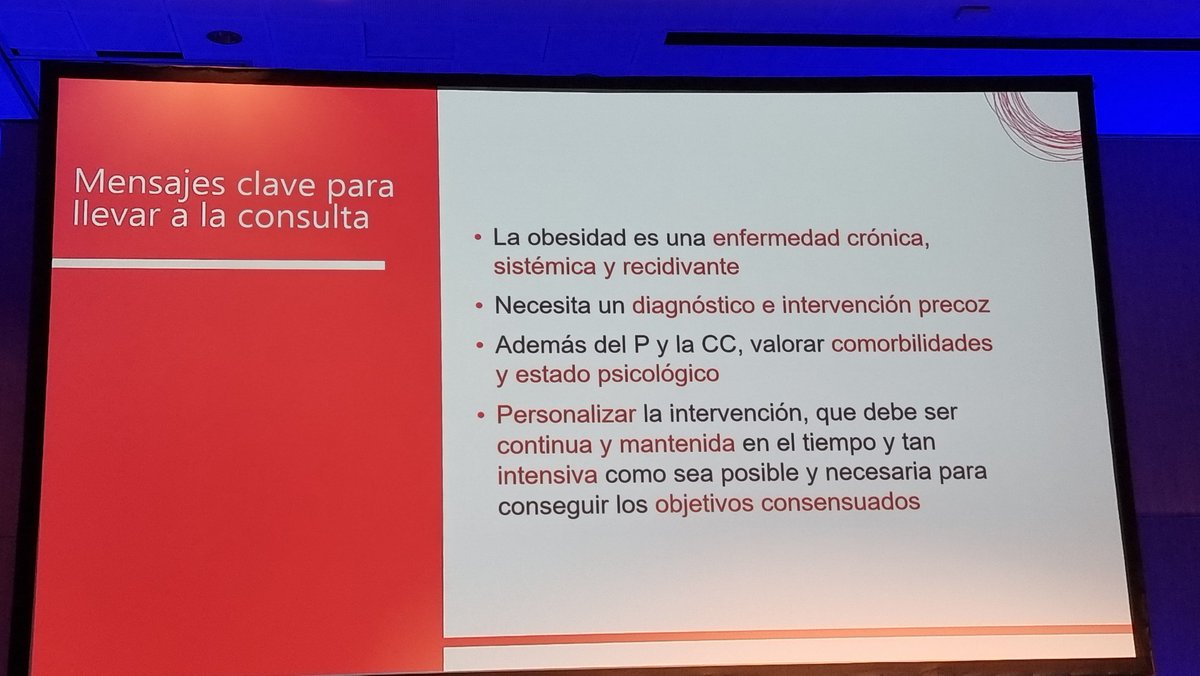 Mensajes para consulta en el abordaje de personas con #obesidad en #CongresoRedGDPS