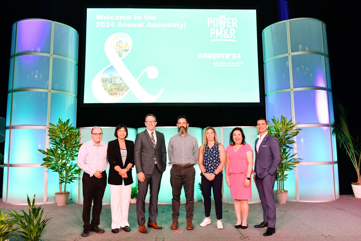 AAPMR's tweet photo. Thank you to all of our amazing PhyzTalks speakers from #aapmr24! We appreciate all of your #physiatry stories, and congrats again to Max Hurwitz, DO on his win! Looking forward to next year's PhyzTalks at #aapmr25 in Salt Lake City next October! https://t.co/y3sAoEGM8v