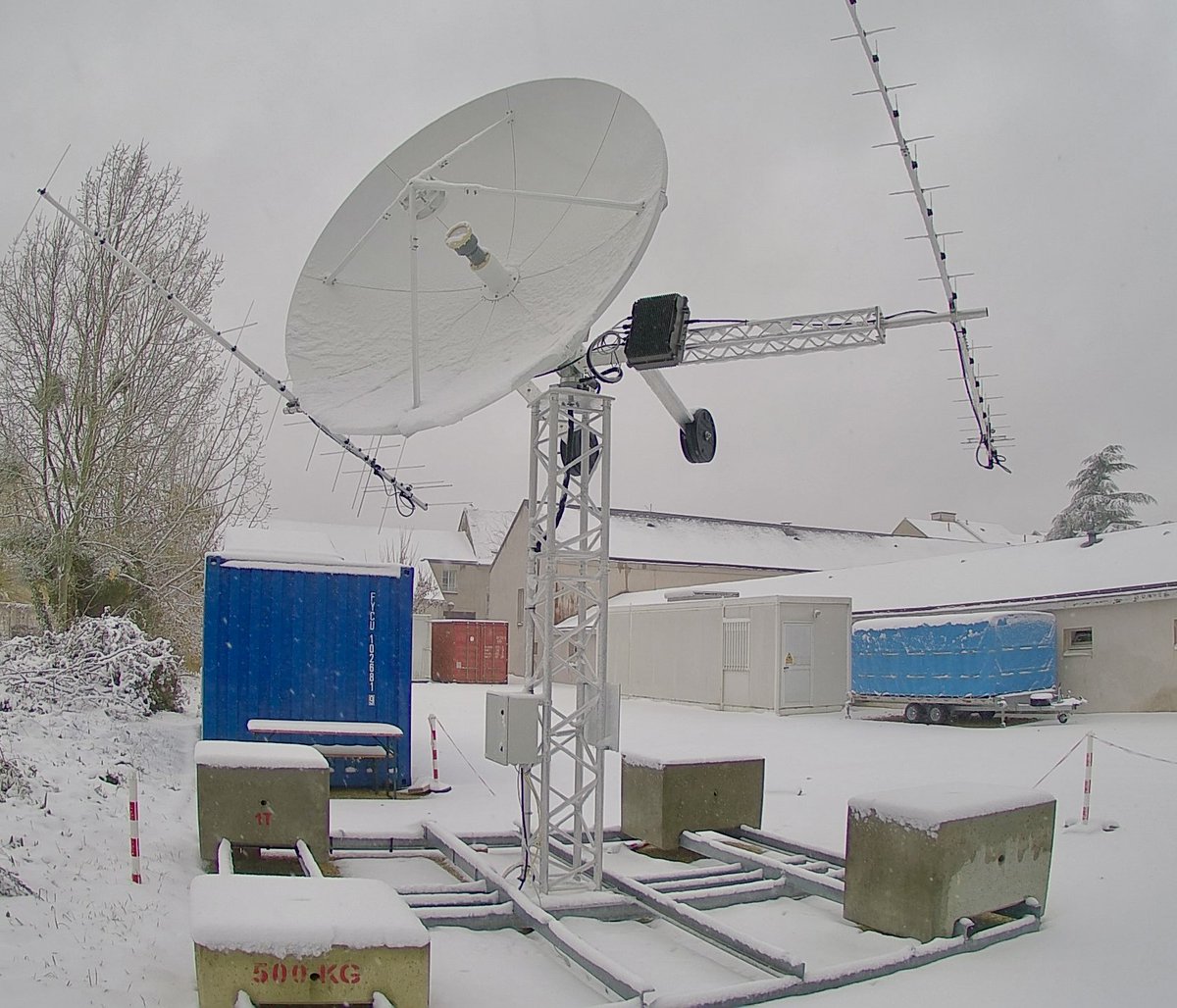 L’AGS-3 d’Adrelys fait aussi ses preuves sous la neige aujourd’hui…
Un début en attendant l’Arctique, le vrai ! 📡🌨️💨🛰️