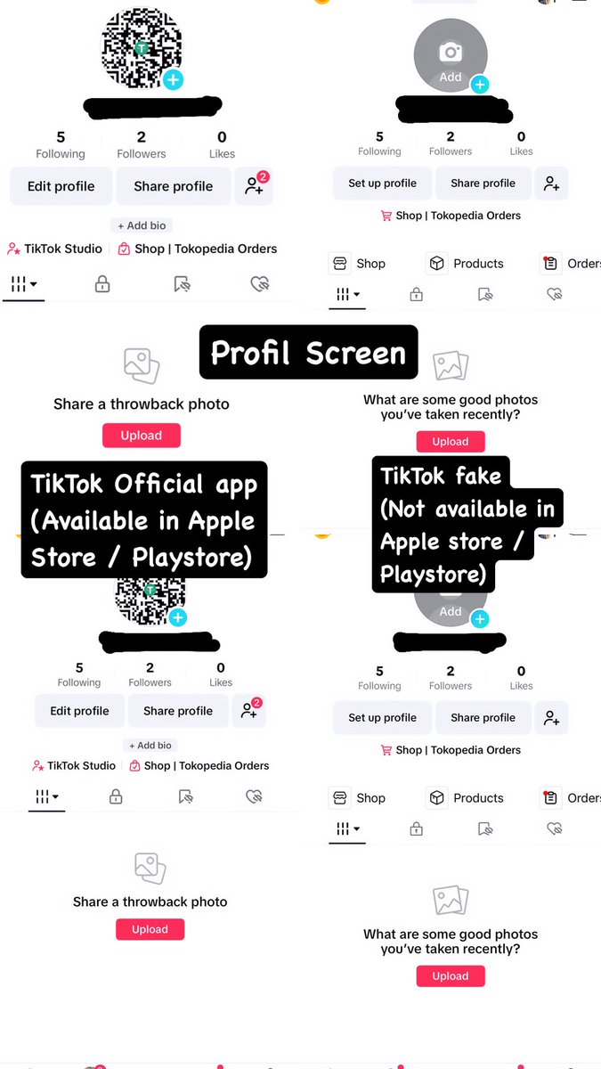 Dhozma's tweet photo. SCAMMED!!! by someone through a TikTok account, and they made me install a fake TikTok app instead of the official one. Share your story to provide anyone get scammed by the same group. https://t.co/BAbxHX4A2i