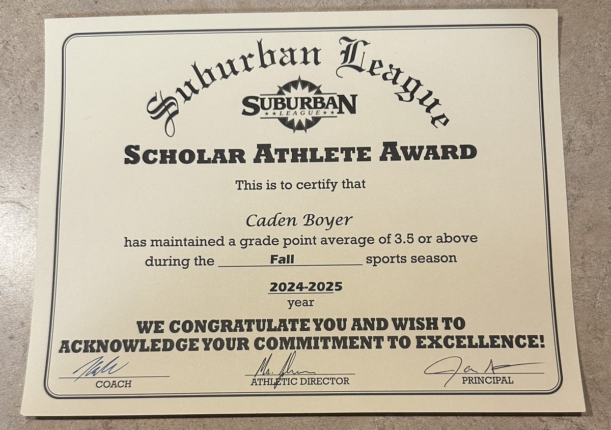 Caden Boyer (@cboyer45) on Twitter photo Honored to receive second team all suburban league and suburban league scholar athlete awards. Thank you to all the coaches and everyone else who helped me get to this point.
<a href="/CFallsFootball/">Black Tiger Football Family</a> <a href="/Falls_Strength/">Mike Oziomek MS, CSCS</a> <a href="/cam_palmer55/">Cameron Palmer</a> <a href="/neohiohsfb/">NE Ohio HSFB</a> <a href="/OHSFBMedia/">Ohio High School Football/Basketball Media</a> Honored to receive second team all suburban league and suburban league scholar athlete awards. Thank you to all the coaches and everyone else who helped me get to this point.
<a href="/CFallsFootball/">Black Tiger Football Family</a> <a href="/Falls_Strength/">Mike Oziomek MS, CSCS</a> <a href="/cam_palmer55/">Cameron Palmer</a> <a href="/neohiohsfb/">NE Ohio HSFB</a> <a href="/OHSFBMedia/">Ohio High School Football/Basketball Media</a>