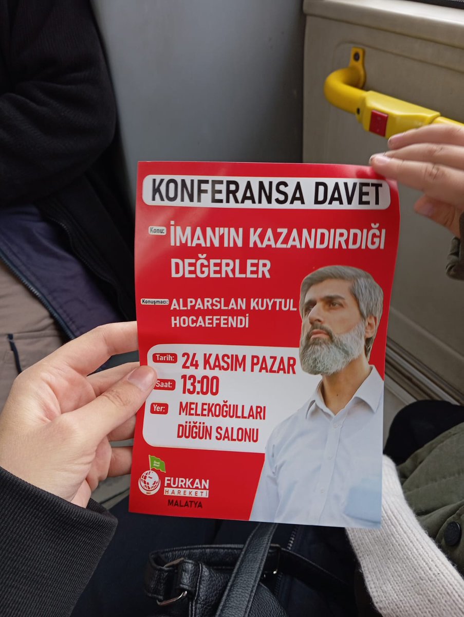 Malatya Caddelerinde Konferans Coşkusu 🚩

Malatya Furkan Hareketinin gerçekleştirmiş olduğu kenferans ve etkinlik programı için Malatya caddelerinde duyuru brandaları asılarak el ilanları dağıtıldı. 

#FurkanKonferansları
#AlparslanHocaMalatyada
ElazığMalatya  Konferansları