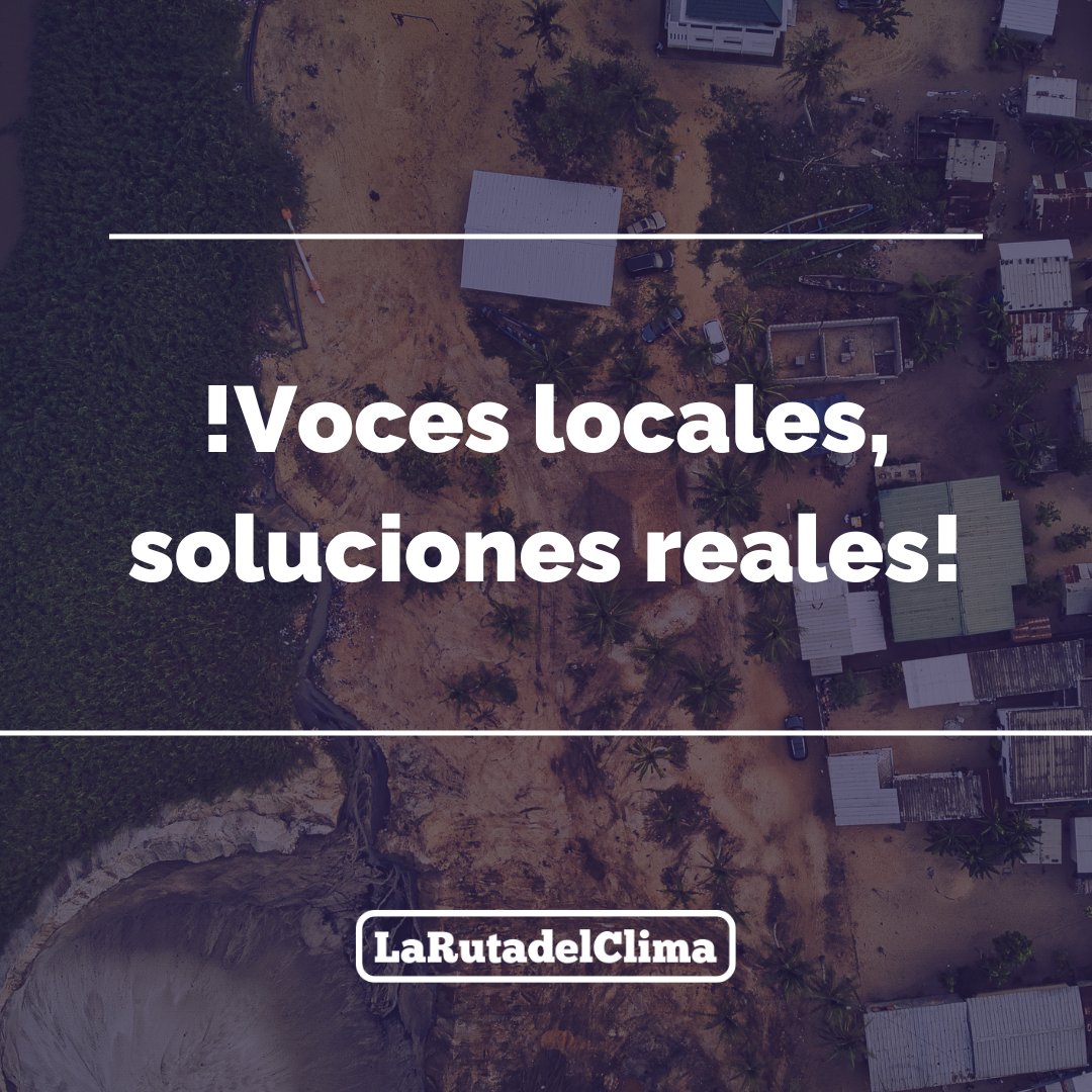 larutadelclima's tweet photo. Las comunidades deben ser escuchadas. Sus voces y necesidades deben estar en el centro de la estructura del fondo de Daños y Pérdidas.💚 #JusticiaClimática #DañosyPérdidas #ParticipaciónComunitaria https://t.co/fJuxA7GvCt