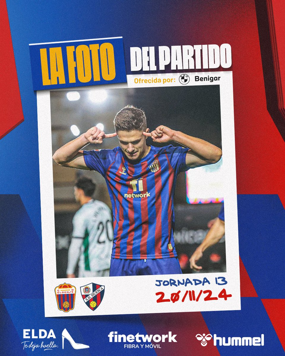 📸 La foto del partido #EldenseHuesca ofrecida por BMW Benigar 

👉🏻🧠👈🏻 𝑵𝒐 𝒔𝒖𝒆𝒏̃𝒆𝒔 𝒄𝒐𝒏 𝒆𝒍𝒍𝒐, 𝒕𝒓𝒂𝒃𝒂𝒋𝒂 𝒑𝒂𝒓𝒂 𝒍𝒐𝒈𝒓𝒂𝒓𝒍𝒐