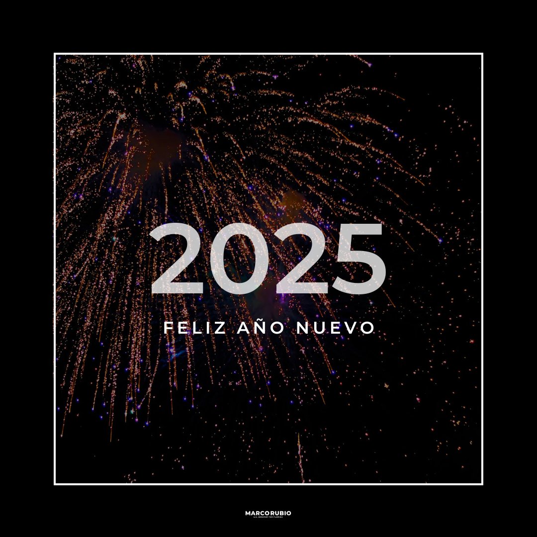 SenMarcoRubio's tweet image. Feliz año nuevo!