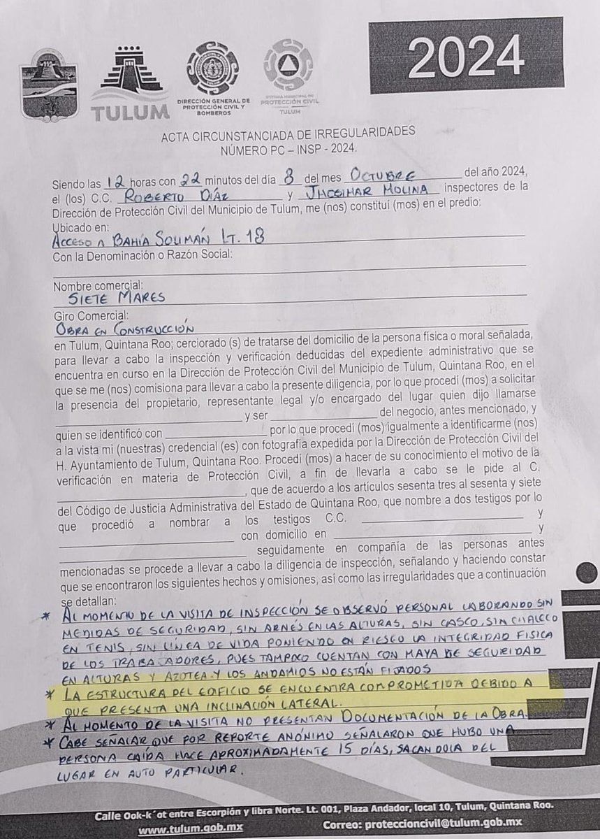 AcDmas's tweet photo. #Adamar: obra ilegal sin permisos y a toda velocidad a costa de que sw derrumbe solita…
¿Cuantas muertes esperamos @PCTulum ??
Ya reconociste la estructura esta comprometida.. ¿con quien con la corrupción del @Ayto_Tulum ?
#CorrupcionInmobiliariaQRoo
#SeVendeElParaiso https://t.co/Ef4QWxPVOx