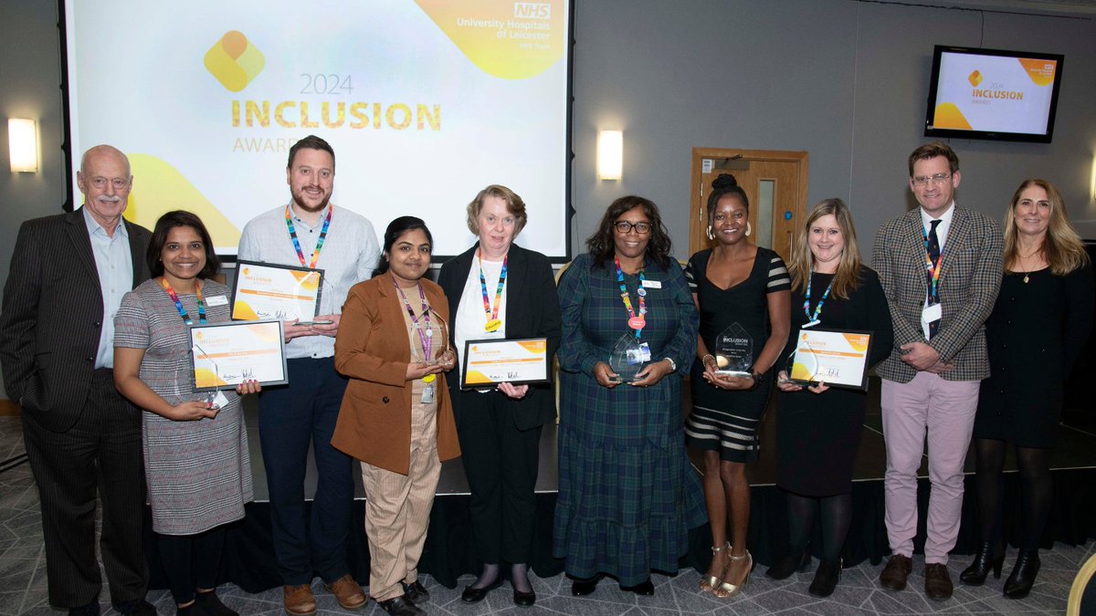 Congratulations to the winners of our first Inclusion Awards, which celebrated the contributions of teams and individuals who are championing equality, diversity and inclusion across our hospitals.  

See our winners here: leicestershospitals.nhs.uk/aboutus/our-pu…