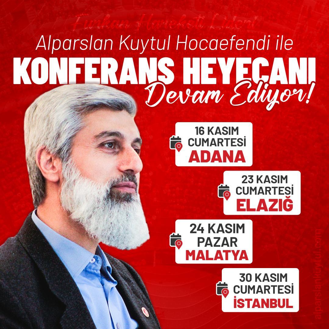 Furkan Hareketi İslami faaliyetlerine hız kesmeden DEVAM EDİYOR! 

ElazığMalatya Konferansları
#FurkanKonferansları