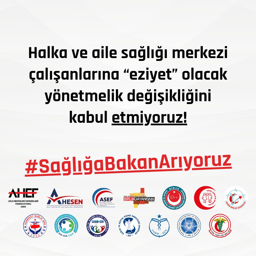 #SağlığaBakanArıyoruz