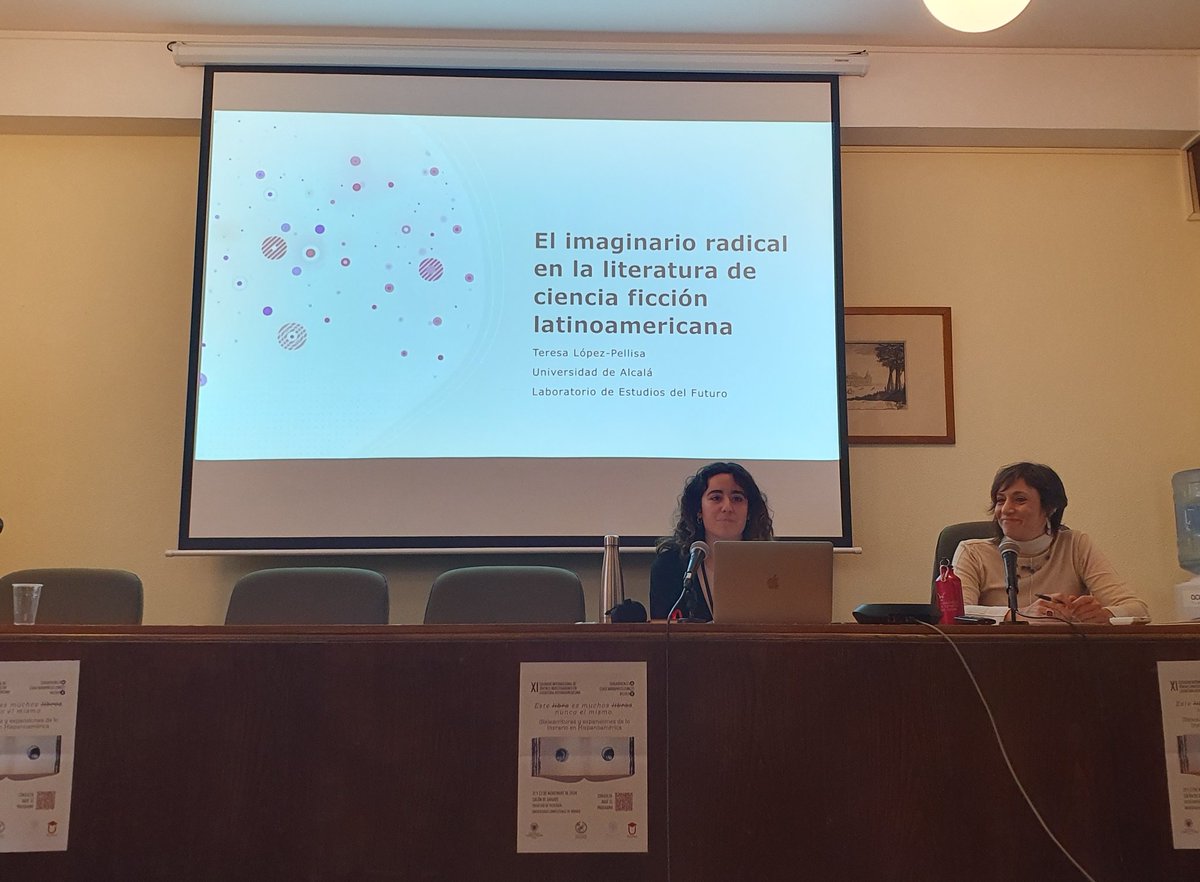Cerramos la primera jornada del #XICIJILH con la conferencia plenaria de Teresa López-Pellisa (<a href="/TeresaLPellisa/">Teresa López-Pellisa</a>): "El imaginario radical en la ciencia ficción latinoamericana".