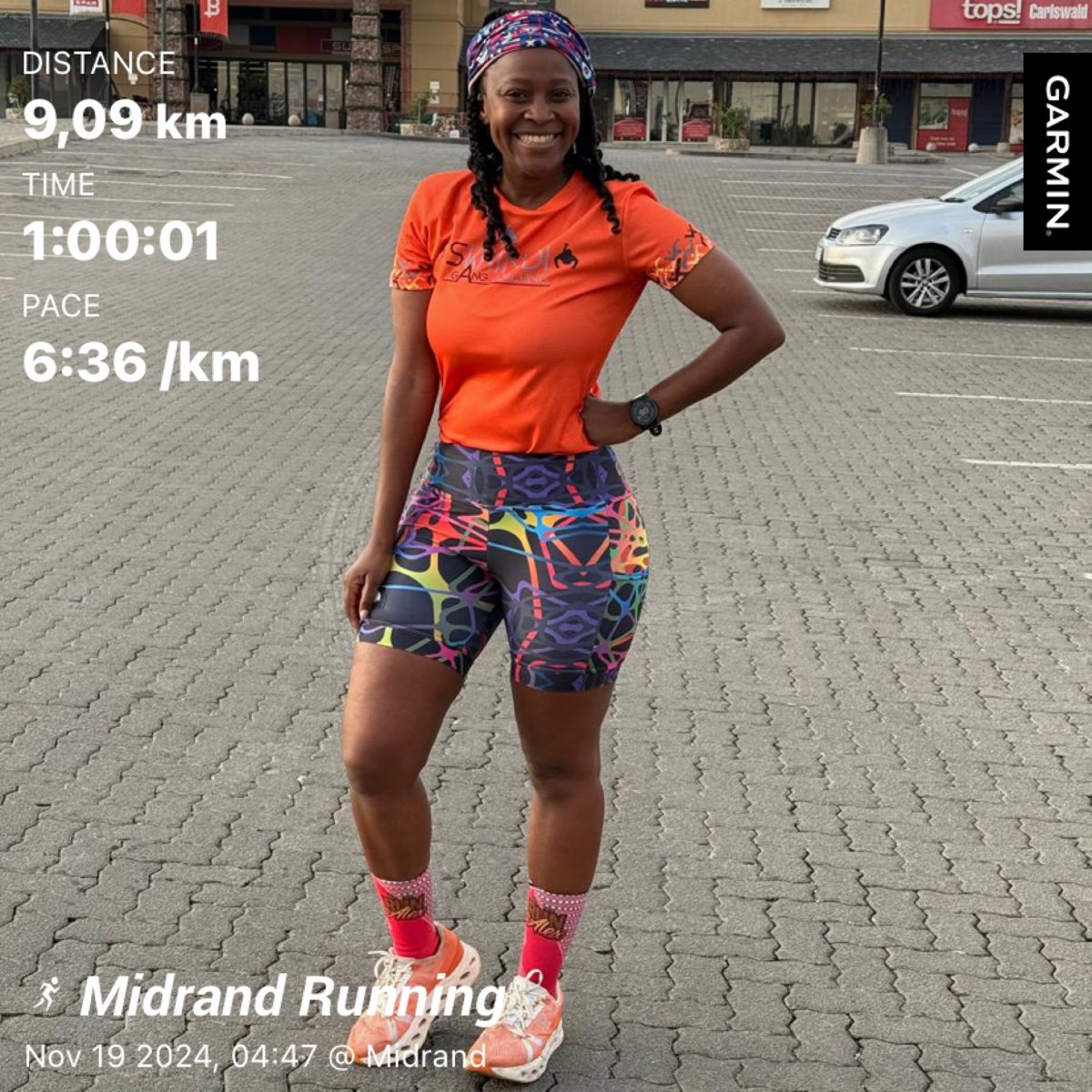 Tellithabi's tweet image. Feels good to be fully back on the road. Tomorrow we rest and recharge for the weekend 💃🏻💃🏻

#RunningwithTumiSole 
#fetchyourbody2024