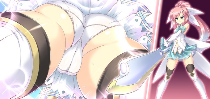 魔法少女ルアンスワロー、ローアングル。
#MtUウィルス 