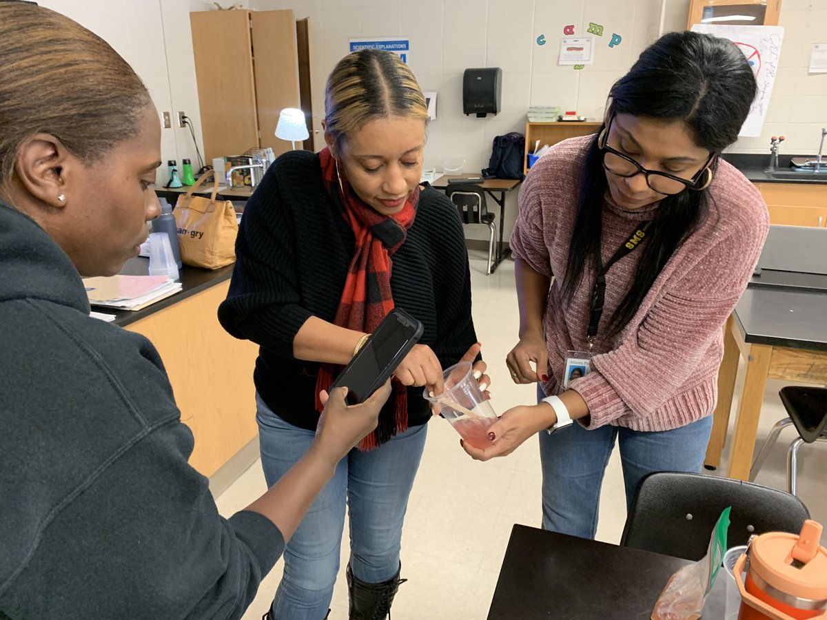 Today's 7th grade science PLC was sweet... literally! 🍓 Teachers dove into lesson internalization and modeled a Strawberry DNA lab they’ll be using with students tomorrow. It was a blast!  🖤💛 <a href="/MerriweatherEDU/">Dr. Dominique R. Merriweather</a> <a href="/SuttonCougars/">Sutton Cougars</a>