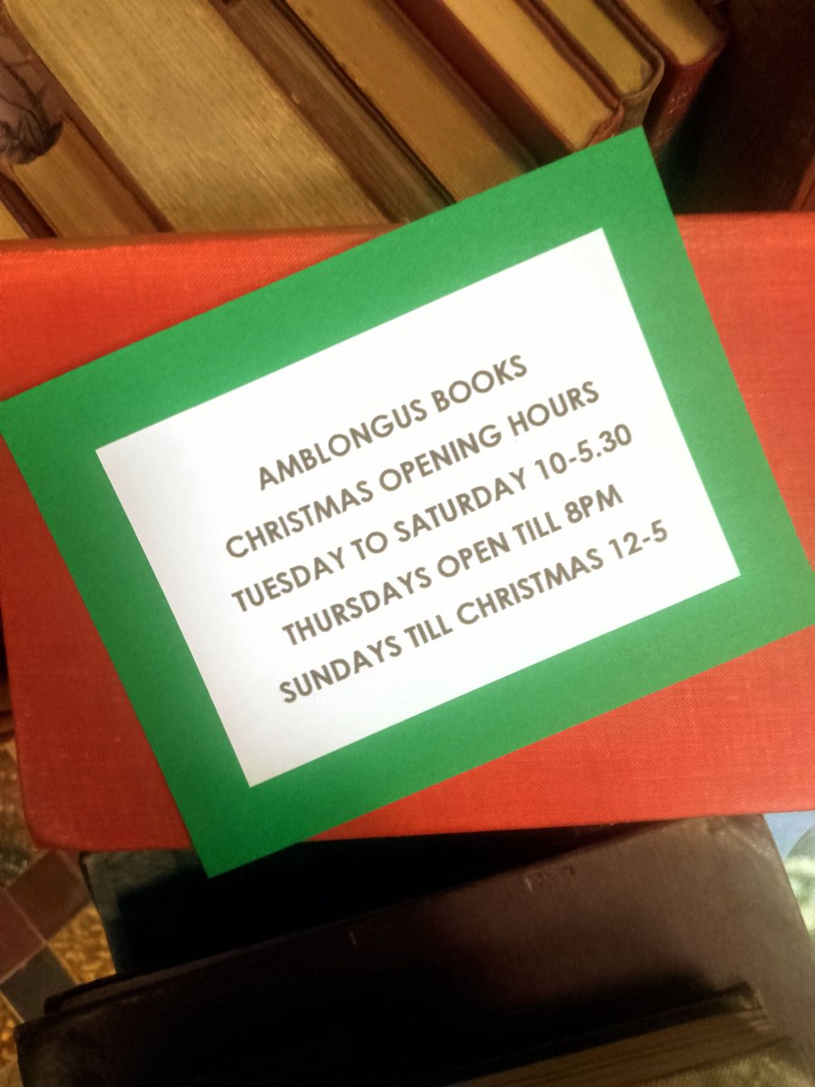 Christmas opening hours; Thursday evenings till 8, Sundays 12-5.
#winterwatch #chester