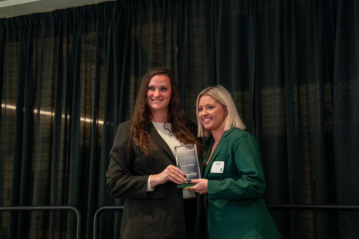 MSU_NIL's tweet image. Congratulations to our NIL educator of the year @sambgreen and NIL activation of the year @spartanfancamp.  Thank you for continuously supporting our student-athletes!

#GOGREEN