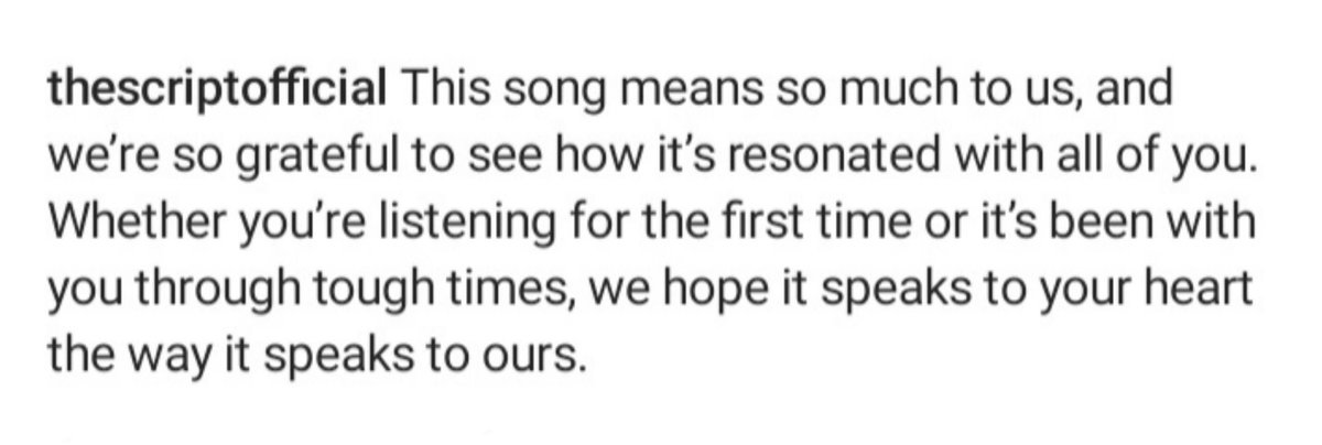 iRealMuse1's tweet image. • New Post •
Repost @thescript (via feeds • Instagram)
This song means so much to us, and we're so grateful to see how it's resonated with all of you.
(...)
#TheScript #TheScriptFamily