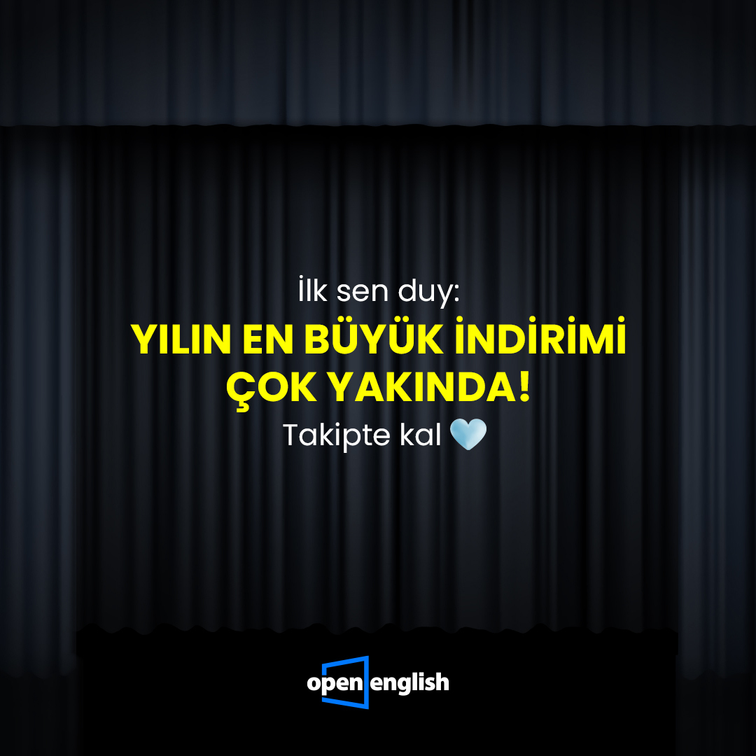 #EfsaneCumaHaftası #OpenEnglishTr
