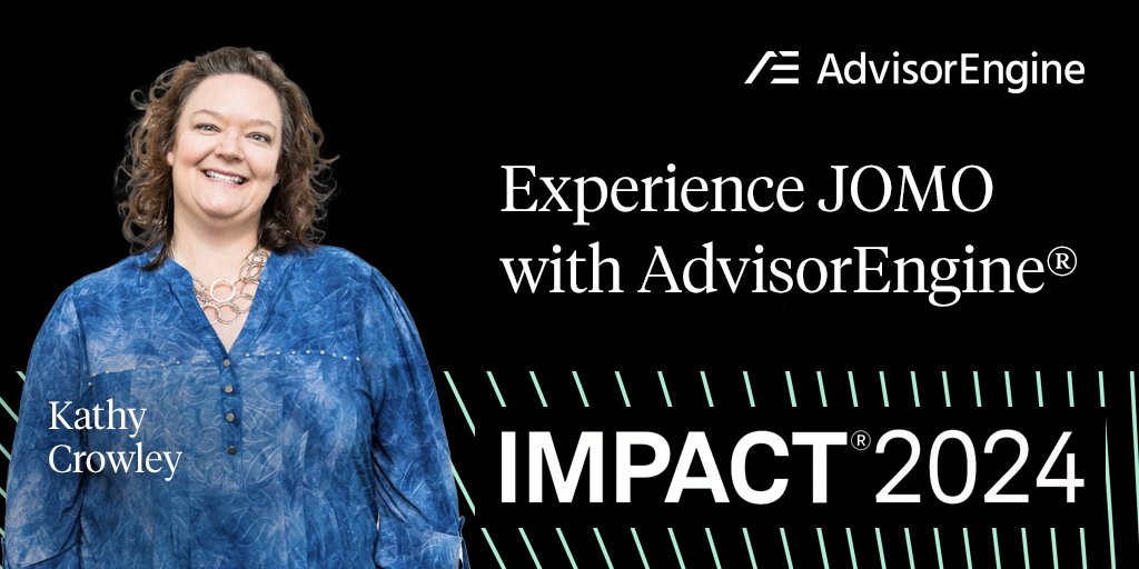 AdvisorEngine (@advisorengine) on Twitter photo Ready to make your operating model simpler + more enjoyable? Join <a href="/AdvisorEngine/">AdvisorEngine</a>'s <a href="/whereiskc/">Kathy Crowley</a> today at #SchwabIMPACT to learn how automation can make a big impact on your firm’s people and processes with the right technology.
📍Nov 21 @ 12PM PT | Showcase Stage C | The Exchange Ready to make your operating model simpler + more enjoyable? Join <a href="/AdvisorEngine/">AdvisorEngine</a>'s <a href="/whereiskc/">Kathy Crowley</a> today at #SchwabIMPACT to learn how automation can make a big impact on your firm’s people and processes with the right technology.
📍Nov 21 @ 12PM PT | Showcase Stage C | The Exchange