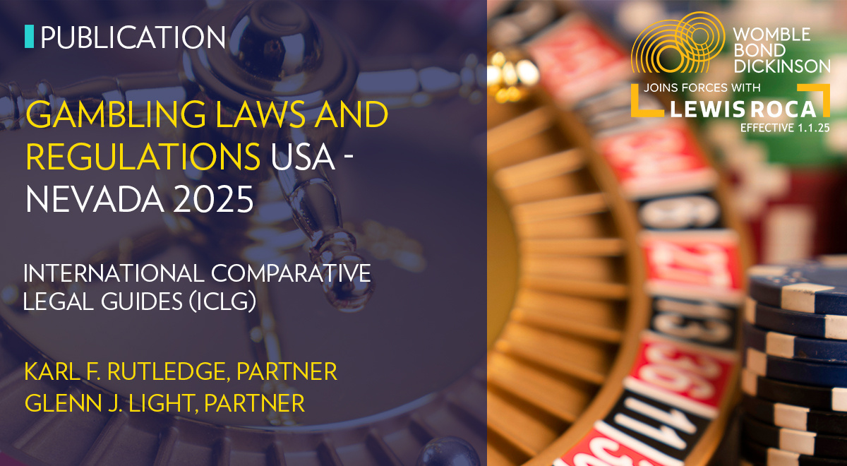 Karl Rutledge and Glenn Light navigate Nevada’s gaming laws in the ICLG - Gambling Laws and Regulations 2025. From licensing to digital media and enforcement, their insights offer a clear view of the industry. Read more: hubs.la/Q02Z4twP0