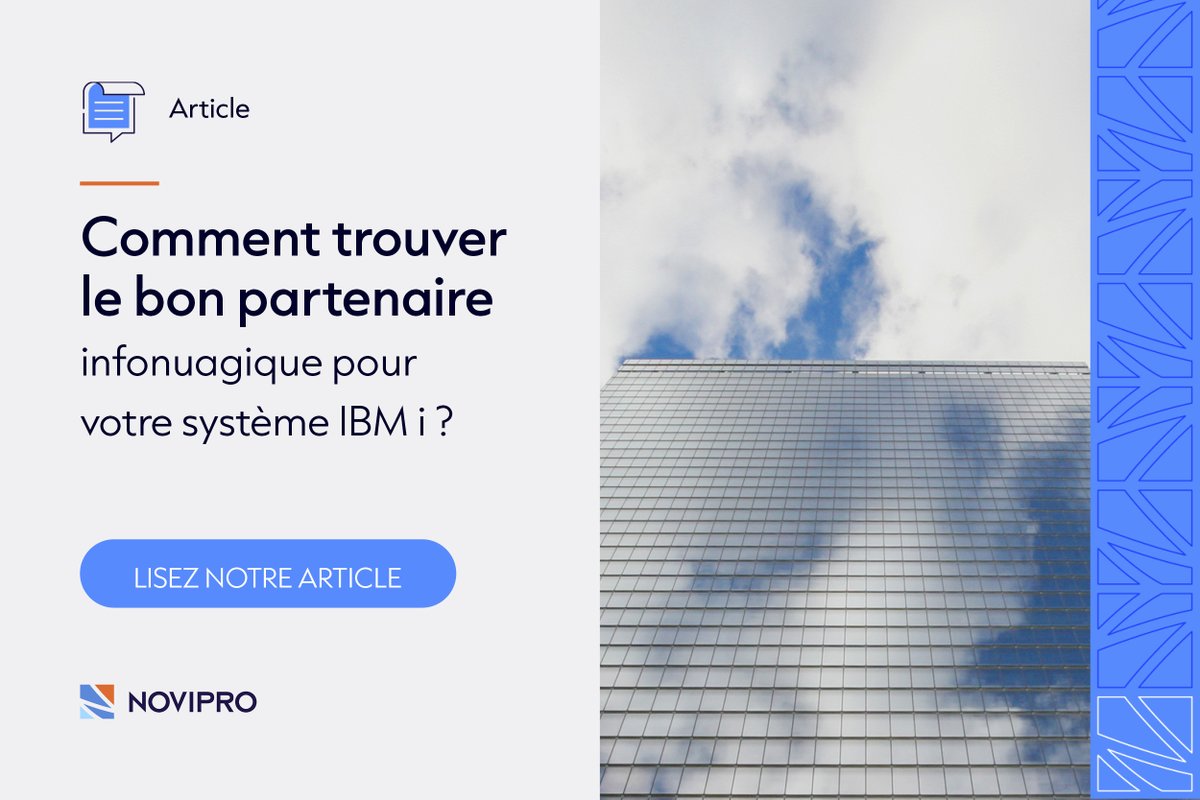 Besoin d'aide pour votre système IBM i ? 🤔
Les environnements IBM i constituent l'un des environnements les plus sécuritaires de nos jours. Toutefois, de nombreux obstacles persistent alors comment bien le choisir ? Découvrez-le dans notre nouveau blog 👉 hubs.ly/Q02YNHKc0