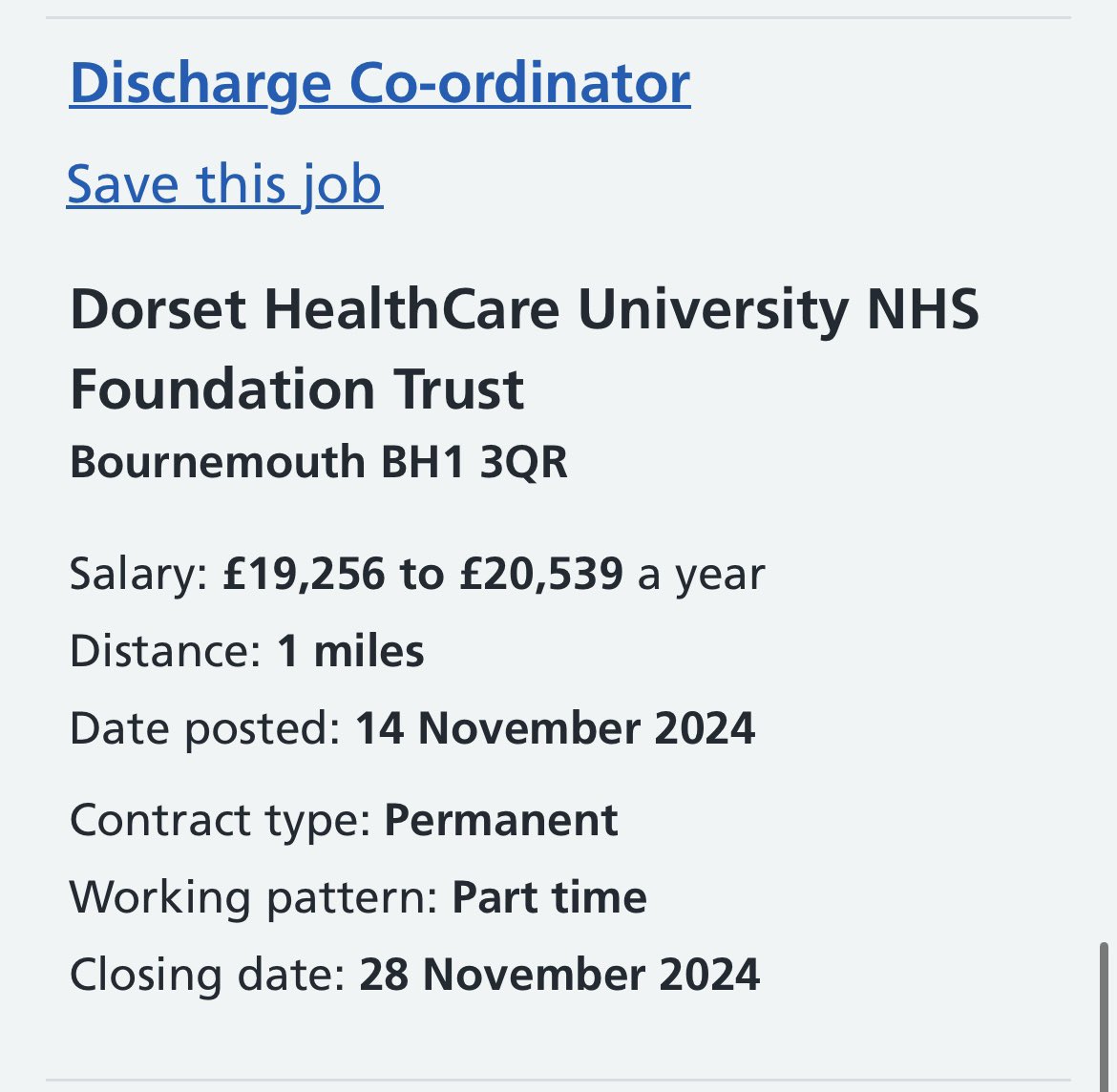 stacey_way 💙 (@staceyway3) on Twitter photo Come and join our team at Coastal Lodge where we provide inpatient therapy. We are looking for a Rehabilitation Assistant and a DC co-ordinator which we are super excited about!!
#nhsjobs #apply #passiton
<a href="/NHSDorset/">NHS Dorset</a> <a href="/DorsetHealth/">Dorset HealthCare</a> <a href="/DorsetAhps/">Dorset AHPs</a> <a href="/NHSEnglandCHS/">Community Health Services</a> Come and join our team at Coastal Lodge where we provide inpatient therapy. We are looking for a Rehabilitation Assistant and a DC co-ordinator which we are super excited about!!
#nhsjobs #apply #passiton
<a href="/NHSDorset/">NHS Dorset</a> <a href="/DorsetHealth/">Dorset HealthCare</a> <a href="/DorsetAhps/">Dorset AHPs</a> <a href="/NHSEnglandCHS/">Community Health Services</a>