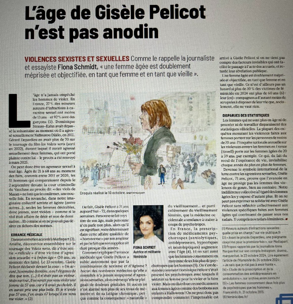 L’âgisme dans l’affaire #Pelicot par Fiona Schmidt, autrice de Vieille peau (Belfond) #Mazan dans ⁦<a href="/humanite_fr/">L'Humanité</a>⁩