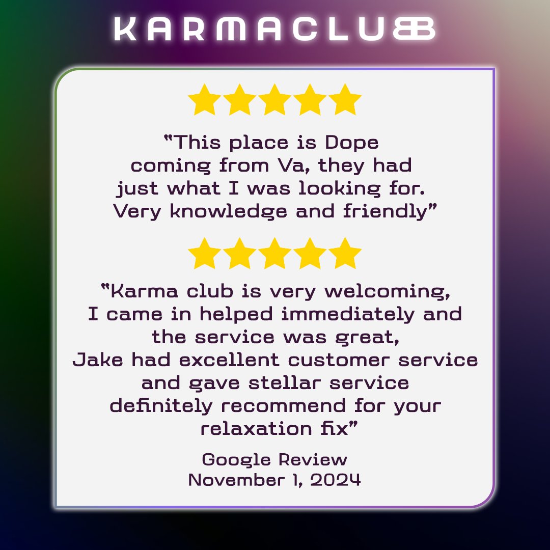 KarmaClubChi's tweet photo. Have you visited Karma Club recently? How was your experience? Leave us a review and let us know! ✍️✨🍃 https://t.co/MYh5vXgbIo