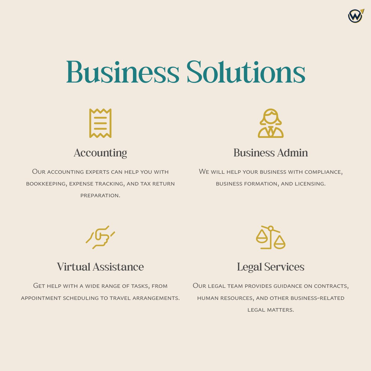 WDISolutions's tweet image. We want you to focus on doing what you love. We'll take care of the rest so that you can focus on building the business of your dreams, worry free.