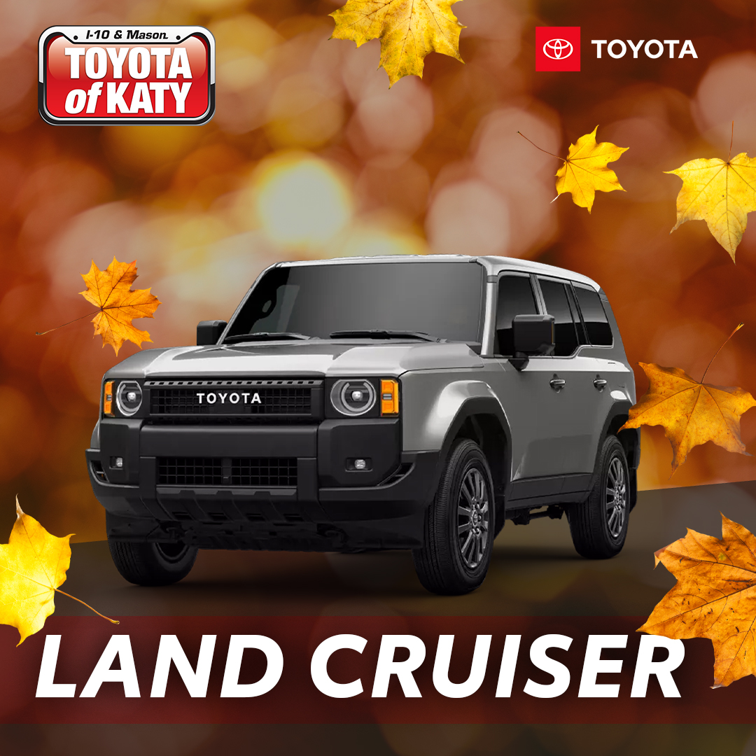 ToyotaOfKaty's tweet photo. The Land Cruiser is the perfect blend of luxury, ruggedness, and reliability. Whether you're exploring the great outdoors or cruising in style, it’s built to handle whatever the road—or off-road—throws your way. Ready for adventure? Visit Toyota of Katy.  https://t.co/s2nR18PyZI https://t.co/Rt4DI0eglq