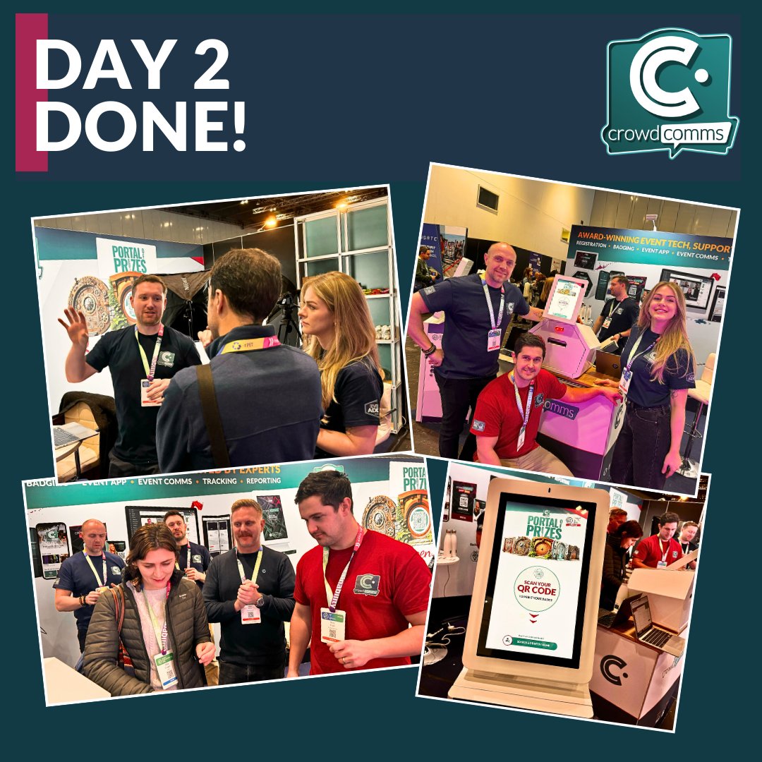 CrowdComms (@crowdcomms) on Twitter photo And just like that, another successful <a href="/EventTechLive/">Event Tech Live</a> comes to an end. π
Thank you, to everyone at #ETLLondon24 π
We loved connecting with so many passionate #EventProfs and sharing our tech innovations.
Until next time!
#ETLLondon24 #CrowdComms #EventTech #EventProfs And just like that, another successful <a href="/EventTechLive/">Event Tech Live</a> comes to an end. π
Thank you, to everyone at #ETLLondon24 π
We loved connecting with so many passionate #EventProfs and sharing our tech innovations.
Until next time!
#ETLLondon24 #CrowdComms #EventTech #EventProfs