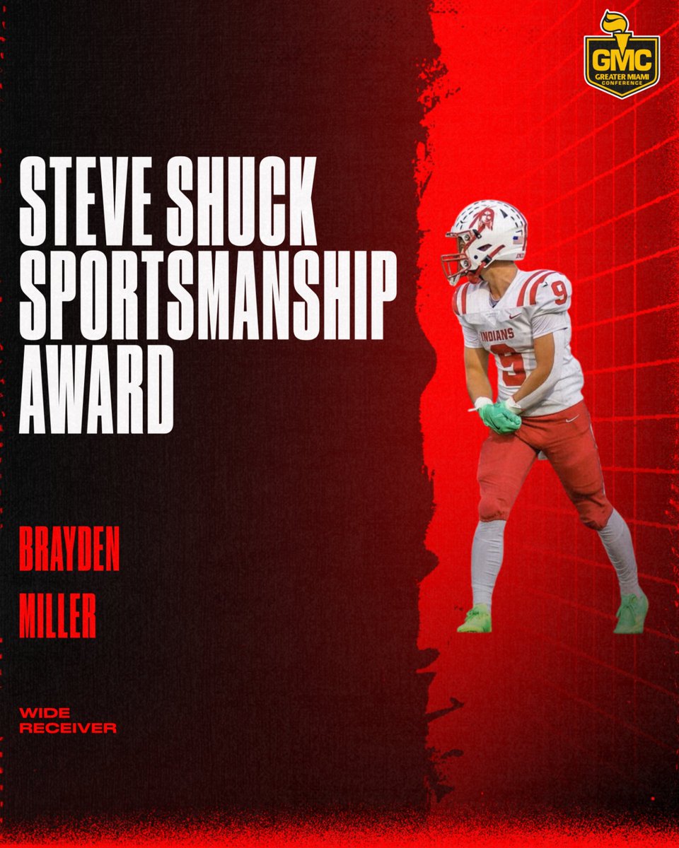 Congratulations to our GMC Steve Shuck Sportsmanship Award winner! 
#FTB