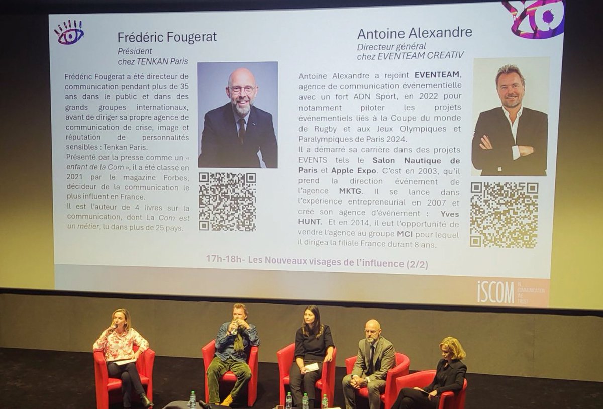 À la question : quelles évolutions demain pour les métiers de la #communication ? Ma réponse aux étudiants de l’<a href="/iscom/">ISCOM</a>.

« Depuis 30 ans les métiers de la communication ont évolué grâce à plus de technologie, depuis 3 ans ils évoluent avec plus d'intelligence.

Ma carrière de