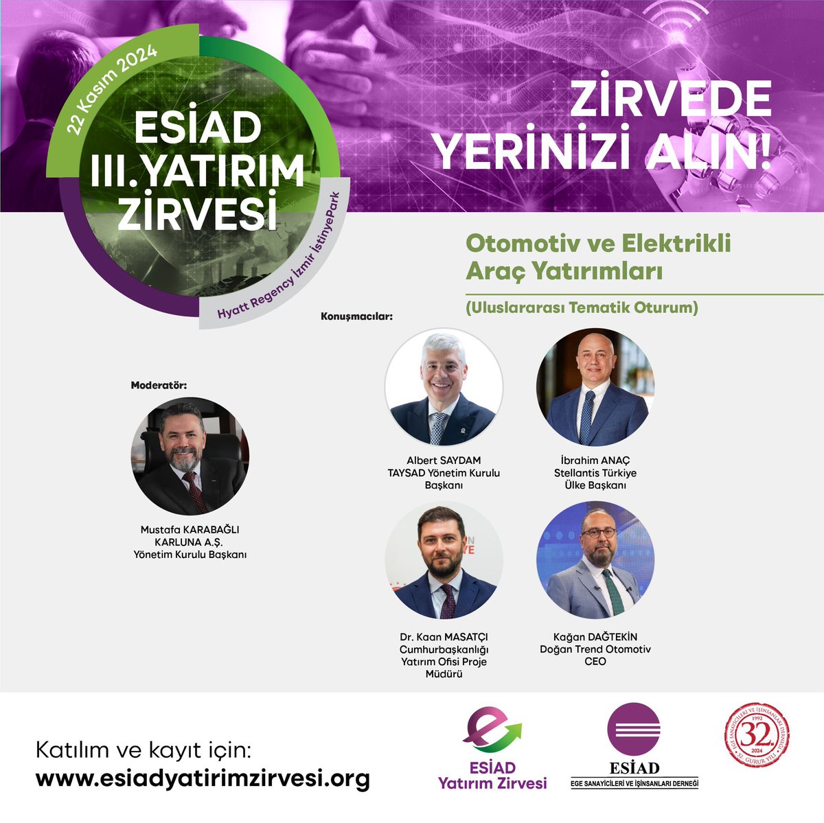 karabaglim's tweet photo. Esiad Yatırım Zirvesi III