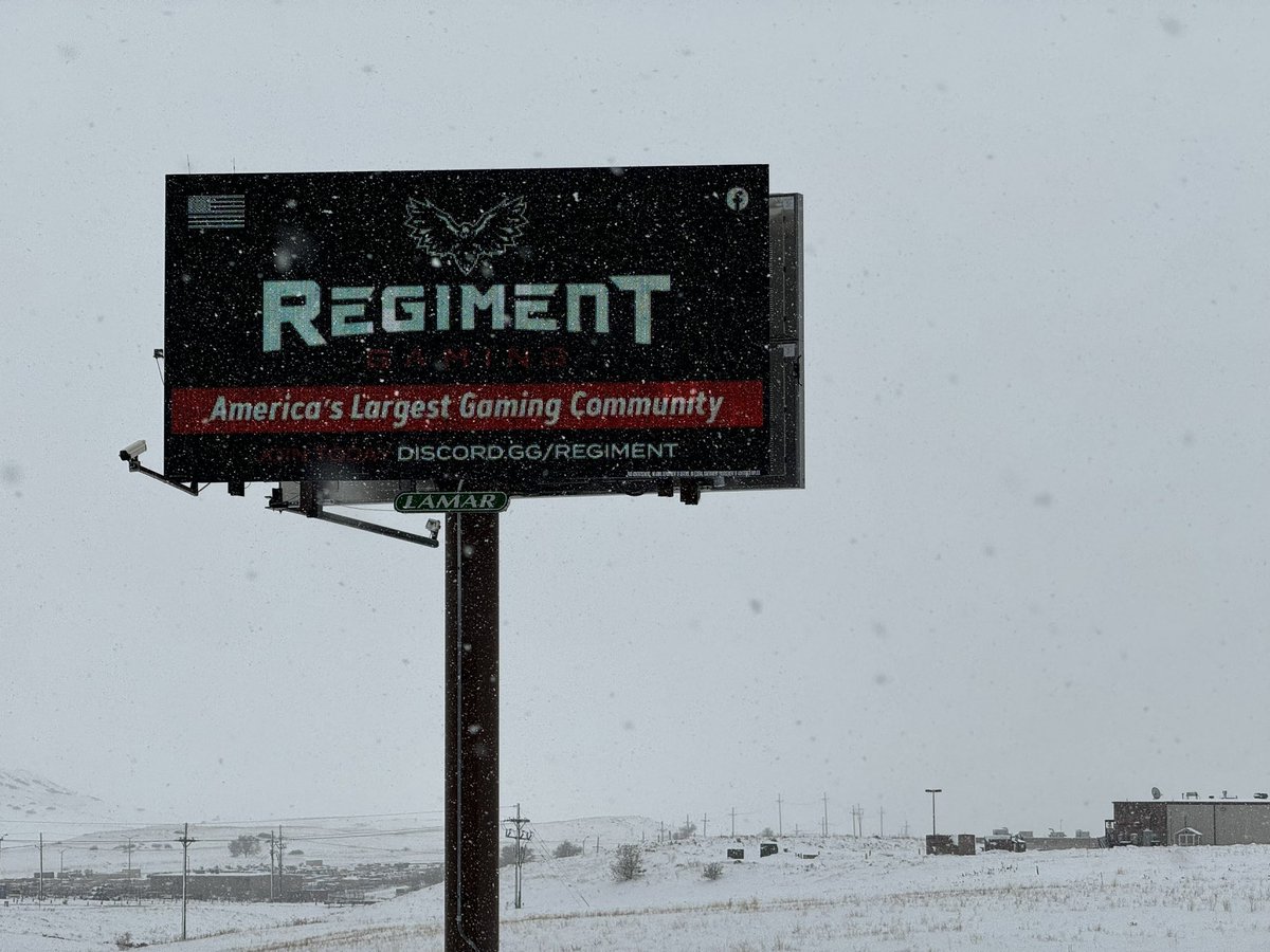 REGIMENT’s billboard is located outside of Fort Carson in Colorado! 🇺🇸 

The first (3) people to take a selfie with the billboard and send it to us will receive a FREE prize!
