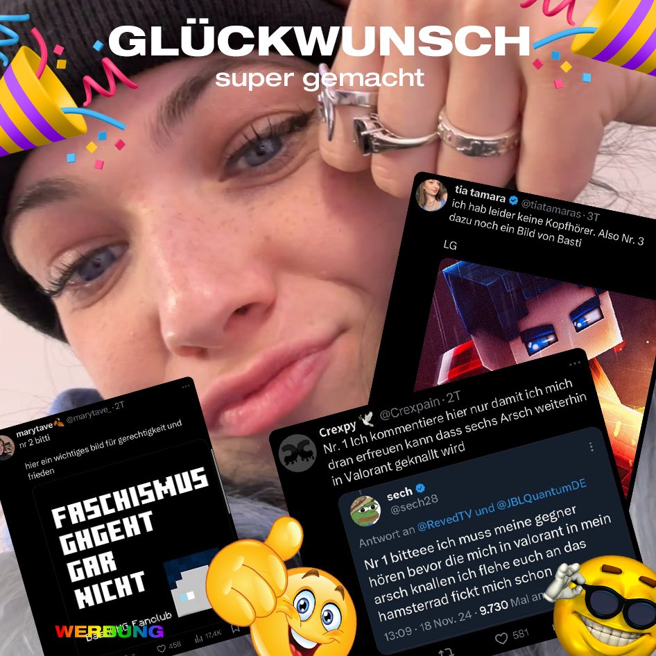 Auflösung hier, super, kontaktieren euch per DM zwecks Adresse, danke @jblquantumDE (was soll ich sagen sech, tut mir leid für dein Arsch in valorant)