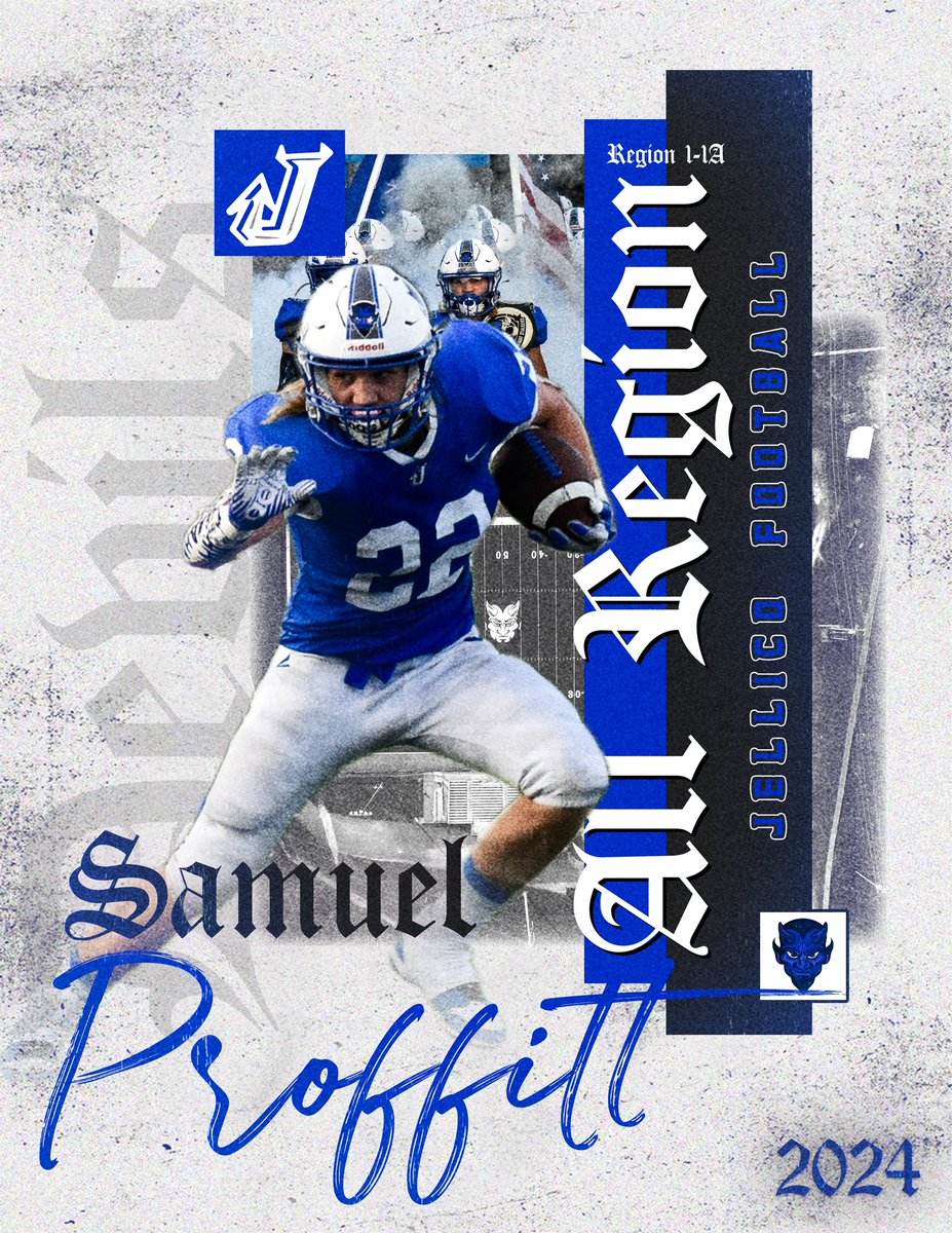 jellicofootball (@jellicofootbal1) on Twitter photo In 8οΈβ£ games
Rushing 68 Attempts - 393 yards- 4 TD
83 Tackles, 5 TFL, 2 sacks, 3 fumble recoveries
<a href="/SamuelProffitt2/">Samuel Proffitt</a> congrats on making ALL REGION In 8οΈβ£ games
Rushing 68 Attempts - 393 yards- 4 TD
83 Tackles, 5 TFL, 2 sacks, 3 fumble recoveries
<a href="/SamuelProffitt2/">Samuel Proffitt</a> congrats on making ALL REGION