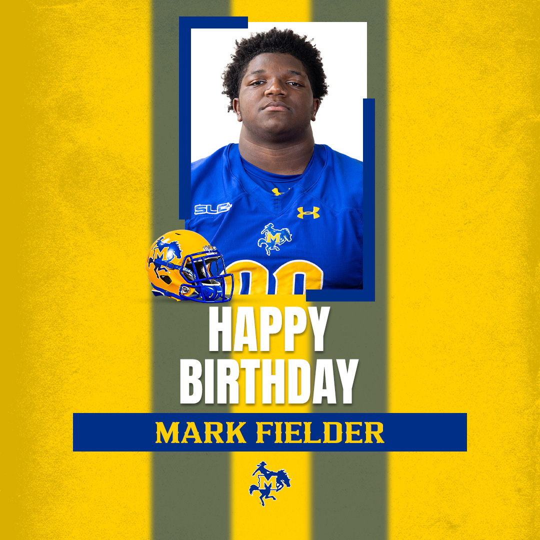 McNeeseFB's tweet image. Happy Birthday, @Markfielder_97 🎈🎉

#GeauxPokes | #WeDat