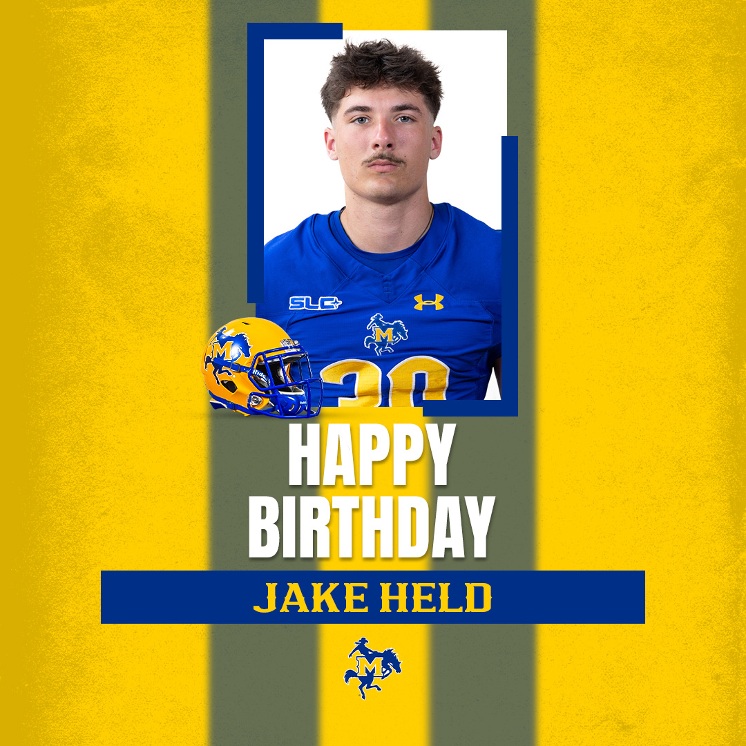 McNeeseFB's tweet image. Happy Birthday, @jakeheld_ 🎈🎉

#GeauxPokes | #WeDat