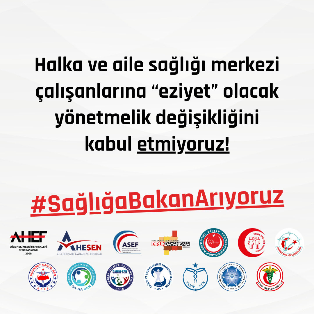 Bu £ziyet yönetmeliğini istemiyoruz.. #saglıgabakanarıyoruz