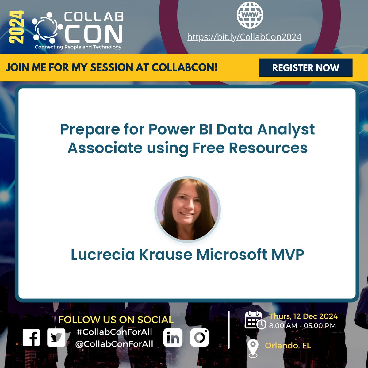Lucrecia Krause's session will prepare you for the #PowerBI #DataAnalyst Associate exam using free resources! Perfect for newbies or intermediates looking to #upskill.

Hybrid Conference bit.ly/CollabCon2024

#WomenInTech #CommunityRocks #M365Community #MGCI #CommunityLuv