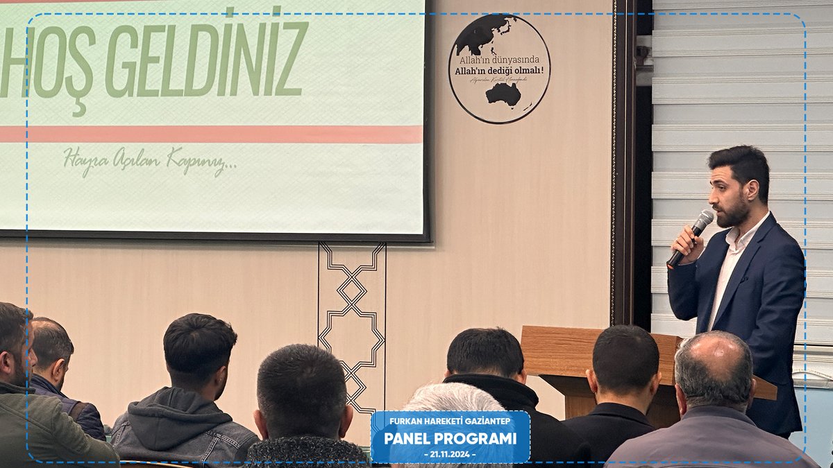 FurkanDerGAntep's tweet photo. Gaziantepli Furkan Hareketi mensupları olarak düzenlemiş olduğumuz #PanelProgramı Kur'an-ı Kerim tilaveti ile başladı. https://t.co/vEkBEr4SoK