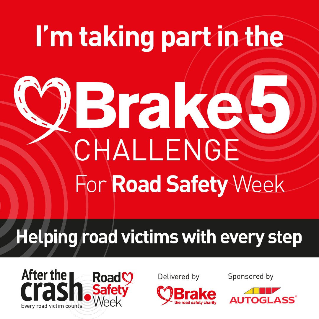 Brakecharity's tweet photo. We liked to send a HUGE thank you to our amazing fundraisers taking on the Brake 5 Challenge this week for #RoadSafetyWeek! 

💛 Every pound raised helps us support road victims

🌟 Want to make a difference too? Make a donation: https://t.co/dAqswLGkEx https://t.co/OGbUAQKUUS