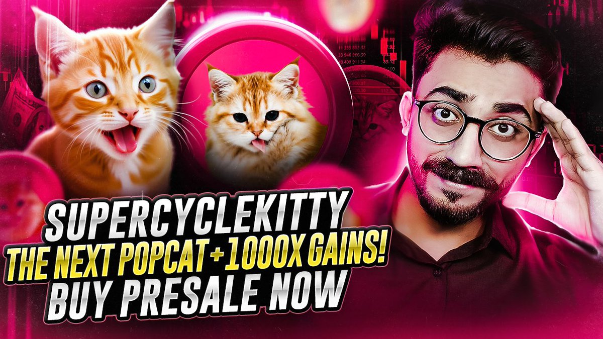 Soon people will realize Supercyclekitty is the next Popcat.
Video: youtu.be/5XyBAPN0JC4

Get in Now. Mark your calendars!
pinksale.finance/solana/launchp…

#presale #pinksale #fairlaunch #100x #btc #meme #raydium #pumpfun #airdrop #cmc #memecoin #solana #supercyclekitty $sol #popcat