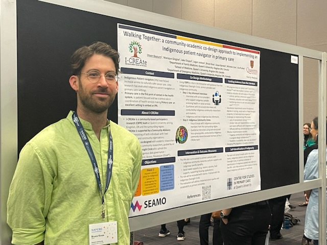 Health Services and Policy Research Institute (@queens_hspri) on Twitter photo Bruce Knox presenting on behalf of the I-CREAte team at #NAPCRG2024. Walking Together: A Community-Academic Co-Design Approach to Implementing an #Indigenous Patient Navigator in Primary Care <a href="/QueensUHealth/">Queen's Health Sciences</a> <a href="/queensuResearch/">Research@Queen's University</a> <a href="/QueensuFamMed/">Queen's Department of Family Medicine</a> <a href="/ibayoumi/">Imaan Bayoumi</a> Bruce Knox presenting on behalf of the I-CREAte team at #NAPCRG2024. Walking Together: A Community-Academic Co-Design Approach to Implementing an #Indigenous Patient Navigator in Primary Care <a href="/QueensUHealth/">Queen's Health Sciences</a> <a href="/queensuResearch/">Research@Queen's University</a> <a href="/QueensuFamMed/">Queen's Department of Family Medicine</a> <a href="/ibayoumi/">Imaan Bayoumi</a>