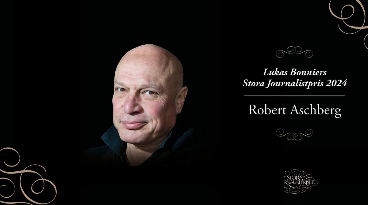 LUKAS BONNIERS STORA JOURNALISTPRIS

Robert Aschberg

Motivering: Som TV-pionjär stod han för det nyskapande och gränslösa, som grävare står han för mod och ihärdighet och – inte minst – som publicist står han i täten i striden mot de mörka krafter som försöker riva ner det öppna